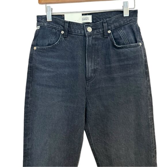 Citizens of Humanity Valerie High Rise Tapered Stirrup Jean in Shadow Breeze, 27 - Picture 7 of 15